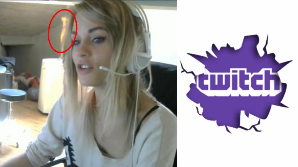 Streamerka si podpálila vlasy